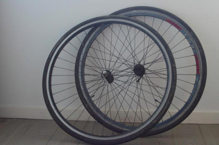 Rigida wielset Campagnolo, Fietsen en Brommers, Fietsonderdelen, Gebruikt, Racefiets, Wiel, Ophalen