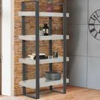 Etagere neuve 4 niveaux Phoenix - bois - gris et noir, Ophalen, Nieuw
