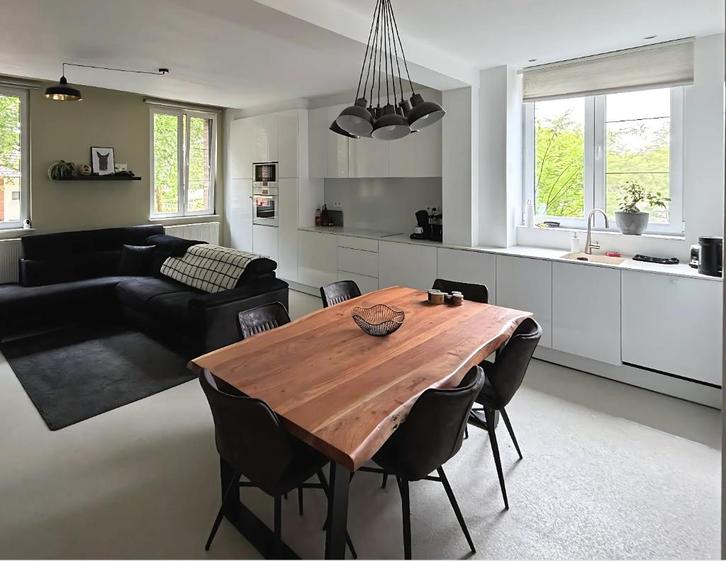 houten eettafel, Huis en Inrichting, Tafels | Eettafels, Zo goed als nieuw, 50 tot 100 cm, 200 cm of meer, Vijf personen of meer