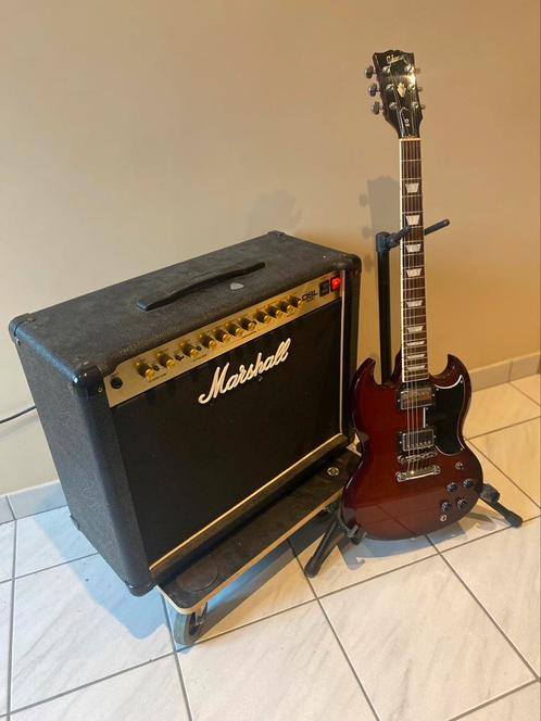 Gibson SG Standaard 2018 Autmn Shade/ Marshall DSL40C, Muziek en Instrumenten, Snaarinstrumenten | Gitaren | Elektrisch, Zo goed als nieuw