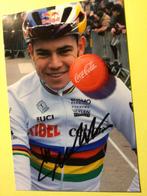 wielerfoto wk  team jumbo wout van aert signe, Sport en Fitness, Verzenden, Zo goed als nieuw