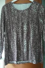 T-shirt lange mouw paarse luipaardprint DAMART (a107), Chemise ou Top, Porté, Damart, Enlèvement ou Envoi