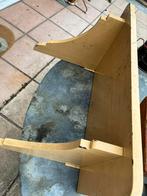 Houten vintage rek met boord, Antiek en Kunst, Ophalen