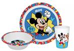 Mickey Mouse Kinderservies met Beker - Magnetron, Autres types, Enlèvement ou Envoi, Neuf