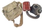 britse gasmasker in orginele tas, Ophalen of Verzenden