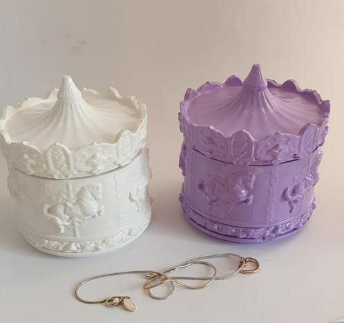 sieradendoos carrousel handgemaakt, Huis en Inrichting, Woonaccessoires | Overige, Nieuw, Ophalen of Verzenden