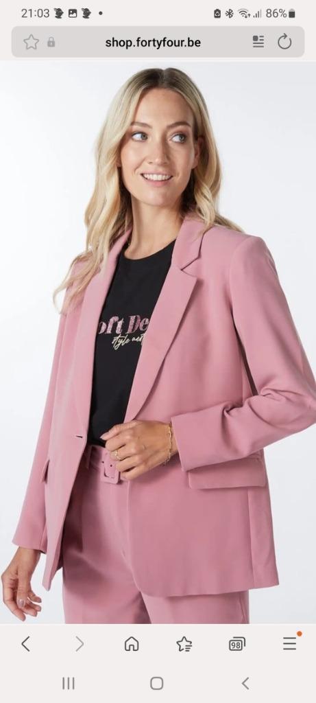 Blazer esqualo maat 46 nieuw, Kleding | Dames, Jasjes, Kostuums en Pakken, Nieuw, Jasje, Maat 46/48 (XL) of groter, Roze, Ophalen of Verzenden