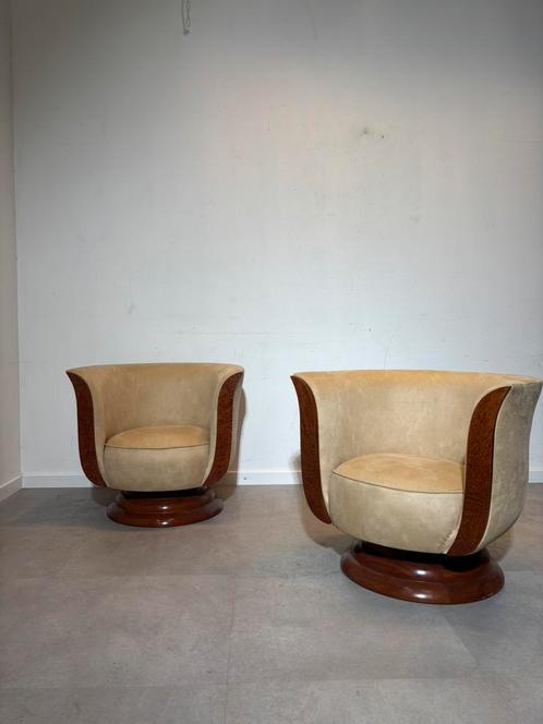 Art deco “Hotel Le Malandre” Clubzetel, Huis en Inrichting, Fauteuils, Ophalen