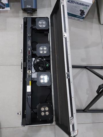 Jb system 4tc led bar + jvc flightcase + dmx controller, Enlèvement, Comme neuf