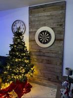 darts muur in massief hout, Ophalen