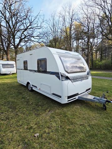 Caravelair allegra 420 met movers en voortent 2015, Particulier, Lit transversal, Réfrigérateur, Caravelair