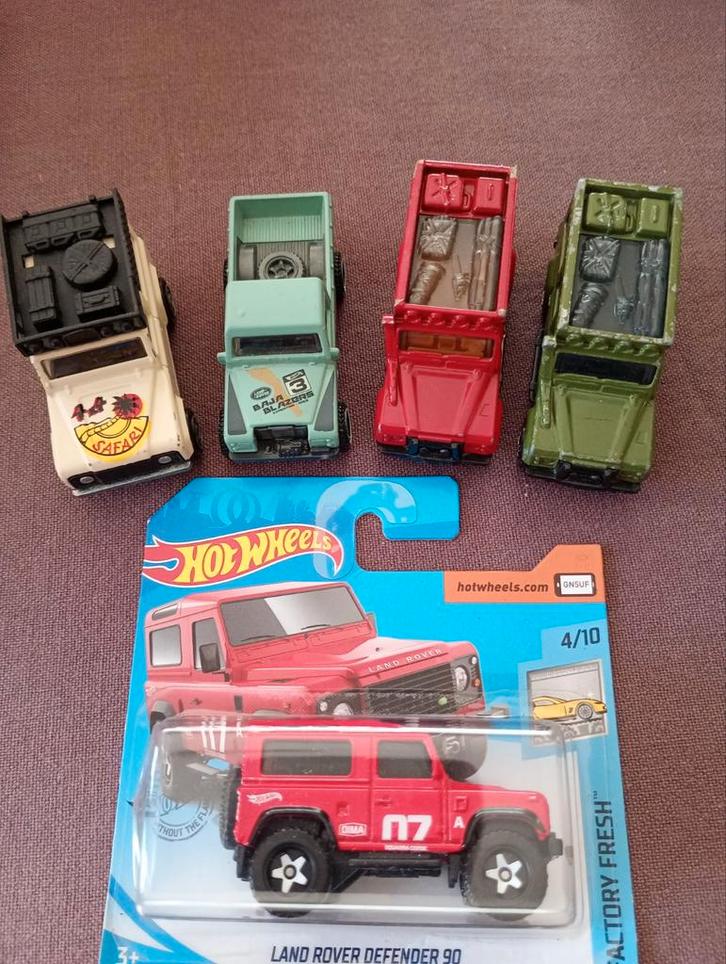 Lot Land Rover Defender, Hobby en Vrije tijd, Modelauto's | Overige schalen, Zo goed als nieuw, Ophalen of Verzenden
