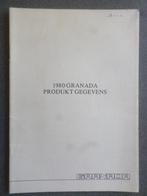 Ford Granada Produkt gegevens 1980, Ophalen of Verzenden, Ford