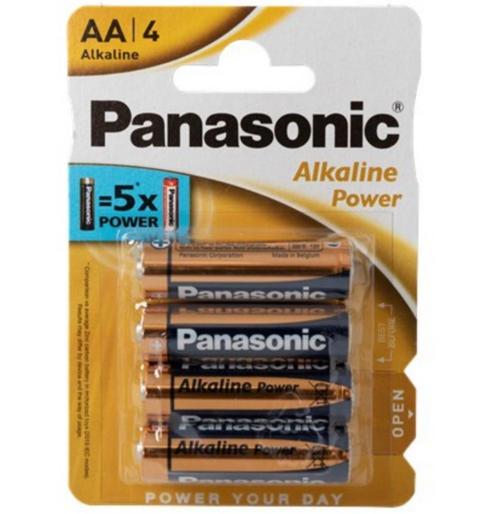 4 piles alcalines AA Panasonic 1,5 V en blister, TV, Hi-fi & Vidéo, Batteries, Neuf, Enlèvement ou Envoi