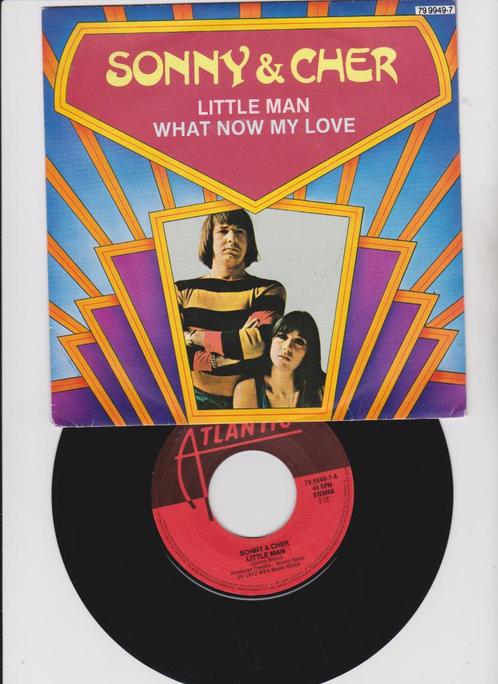Sonny & Cher – Little Man / What Now My Love (nMINT), Cd's en Dvd's, Vinyl Singles, Zo goed als nieuw, Single, Pop, 7 inch, Ophalen of Verzenden