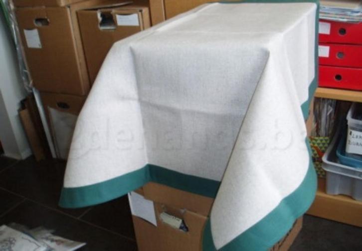 borduren tafellaken nap linnen, Hobby en Vrije tijd, Borduren en Borduurmachines, Nieuw, Patroon, Verzenden