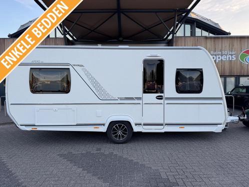 Fendt Apero 495 SG 2024 MEGA KORTING!, Caravans en Kamperen, Caravans, tot en met 4, 1250 - 1500 kg, Rondzit, Fendt, 2 aparte bedden