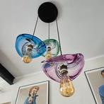 Vintage Val Saint Lambert kristalglazen hanglampen., Antiek en Kunst, Ophalen of Verzenden