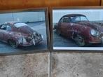 2 unieke foto's oldtimer Porsche 356 van 1954  te koop, Auto's, Handgeschakeld, Particulier, 2 deurs, Te koop