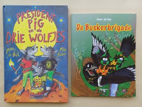2 x Marc de Bel - de Buskerbrigade - President Pig, Boeken, Kinderboeken | Jeugd | onder 10 jaar, Zo goed als nieuw, Fictie algemeen