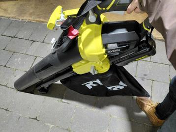 Nieuwe Ryobi 36v maxpower blazer/zuiger/hakselaar + 4ah acc  beschikbaar voor biedingen