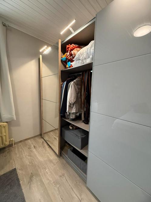 grote kledingkast te koop, Huis en Inrichting, Kasten | Kleerkasten, Zo goed als nieuw, Glas, Ophalen