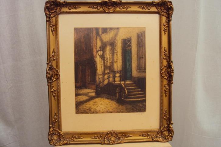 ets, Antiek en Kunst, Kunst | Etsen en Gravures, Ophalen