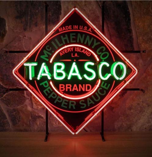 Tabasco neon veel andere USA decoratie neons mancave cadeau, Collections, Marques & Objets publicitaires, Neuf, Table lumineuse ou lampe (néon)