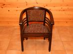 Sierlijke rotan zetel en drie stoelen, Ophalen, Zo goed als nieuw, Riet of Rotan