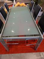 DESIGN TAFEL + 6 STOELEN, Huis en Inrichting, Tafels | Eettafels, Ophalen, 150 tot 200 cm, 200 cm of meer, Vijf personen of meer