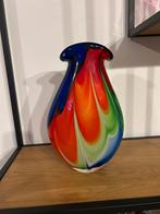 Zware kleurrijke glazen vaas, Enlèvement ou Envoi