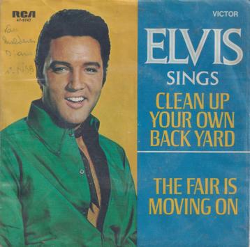 Elvis Presley – Clean up your own back yard - Single beschikbaar voor biedingen