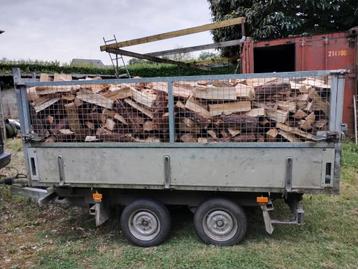 Brandhout eik gekliefd en gezaagd op 40cm