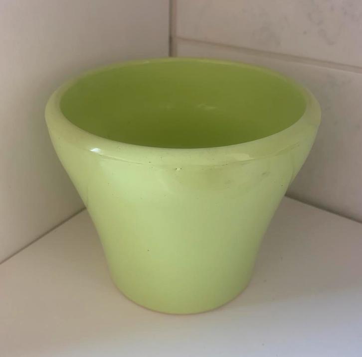 Cache pot de fleurs Vert, Jardin & Terrasse, Pots de fleurs, Comme neuf, Enlèvement