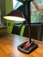 bureaulamp bordeaux/zwart, Huis en Inrichting, Lampen | Tafellampen, Minder dan 50 cm, Metaal, Modern, Zo goed als nieuw