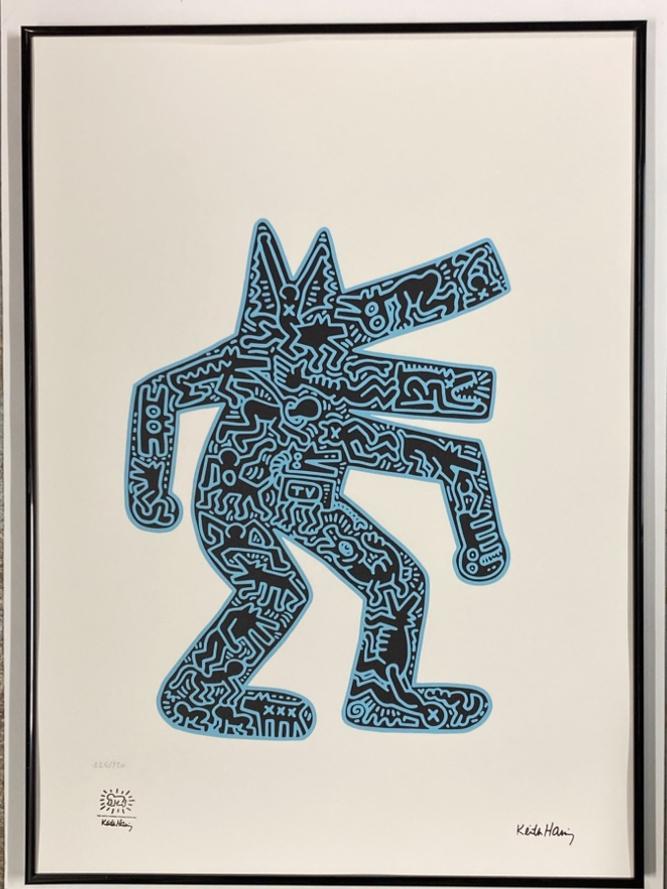 Keith Haring: lithografie 50 bij 70., Antiek en Kunst, Kunst | Litho's en Zeefdrukken, Ophalen of Verzenden