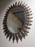 Deknudt ovaal zonnespiegel spiegel , acantus messing motief, Comme neuf, Ovale, Enlèvement ou Envoi, Moins de 100 cm