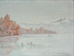 Marcel Deschenaux (1910-1990): Landschap 1936 (43 x 38 cm), Antiek en Kunst, Ophalen of Verzenden