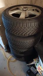 Set winterbanden Continental 205/55 R16 op lichtmetalen Deze, Auto-onderdelen, Banden en Velgen, Ophalen, Gebruikt, 16 inch, Banden en Velgen