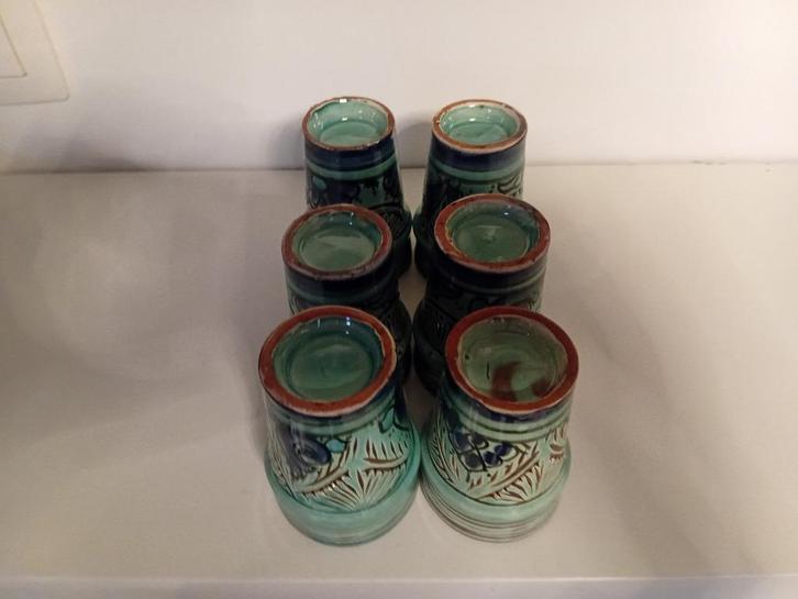 BELDI KERAMISCH THEEGLAS, Huis en Inrichting, Keuken | Servies, Nieuw, Compleet servies, Boerenbont, Keramiek, Ophalen of Verzenden