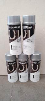 Verfspray renaulac kleur zilver effet metal metaal effect, Doe-het-zelf en Bouw, Verf, Beits en Lak, Ophalen of Verzenden, Nieuw