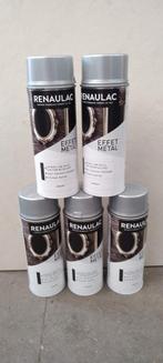 Verfspray renaulac kleur zilver effet metal metaal effect, Nieuw, Ophalen of Verzenden