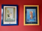 2 Cadres TEX AVERY-TOM&JERRY Démons & Merveilles 70*53, Enlèvement, Utilisé, 50 à 75 cm, Bois