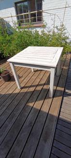 2 teak tafels, Ophalen, Zo goed als nieuw, Vierkant, Teakhout