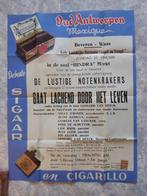 Berchem Beveren Waas Poster Antwerpen Reclame Sigaretten, Verzamelen, Verzenden, Zo goed als nieuw, Reclame
