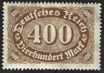 1 Postzegel Duitse Rijk 1922 Cijfer 400 in ovaal (I) beschikbaar voor biedingen