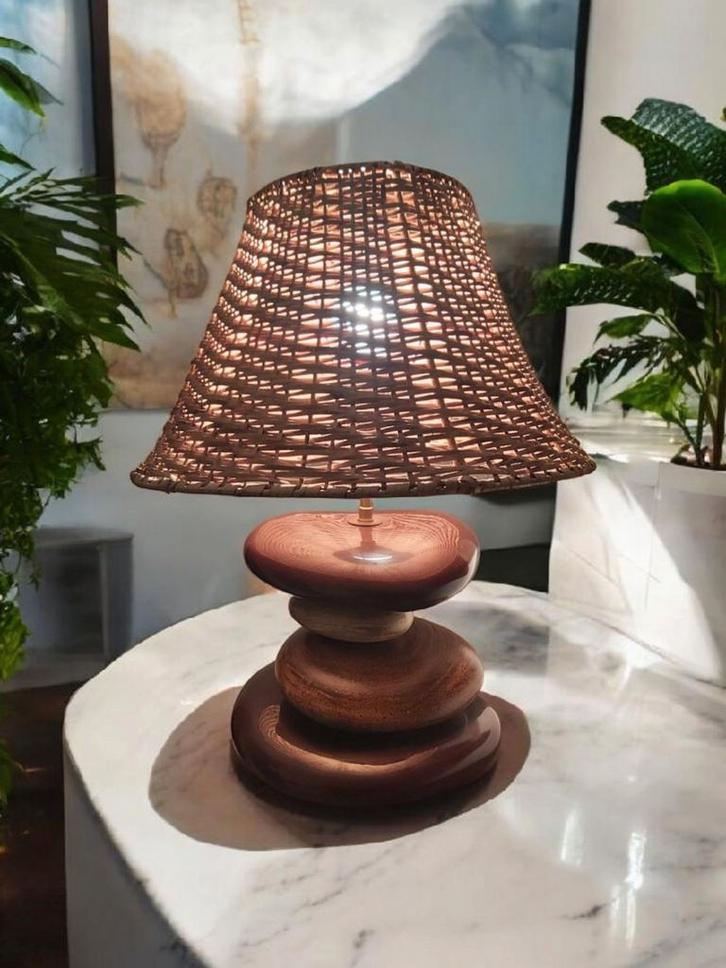 Te Koop: Vintage François Chatain Keramische Lamp, Huis en Inrichting, Lampen | Tafellampen, Ophalen of Verzenden