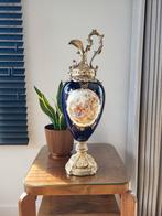 Cobalt blauwe vaas louis XV met afbeelding, Ophalen