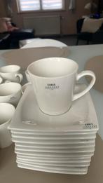 Lot de 12 tasses et leur soucoupe, Ophalen, Gebruikt, Keramiek, Effen