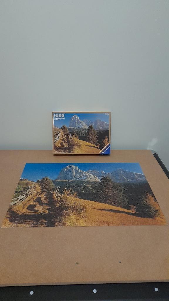 Ravensburger: Puzzel Dolomieten (1000 stukken), Hobby en Vrije tijd, Denksport en Puzzels, Gebruikt, Legpuzzel, 500 t/m 1500 stukjes